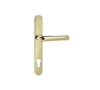 Mila Supa Stainless Steel Door Handle 92mm PZ 211mm Screw Polish Gold