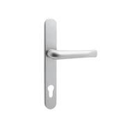 Mila Supa Stainless Steel Door Handle 92mm PZ 211mm Screw Satin Silver