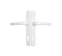 Mila Upvc Door Handle 92pz With 211mm Screw Fix Sprung - White