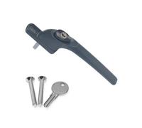 uPVC Window Handle Universal Inline Locking Espag Double Glazing Window Handle 40mm (Anthracite Grey, 40mm Spindle)