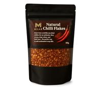 MILAB Natural Chilli Flakes, Sun-Dried Red Chilies, Fiery Aroma, Deep Colour, Bold Heat Spice, 100g
