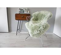 MILABERT Genuine Australian Single Sheepskin Rug | Sheepskin Hide | Australian Sheepskin | Extremely Soft Wool Rug | Ethically Sourced | Green | Mint