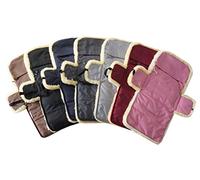 MILABERT Genuine Medical Sheepskin Multi-Purpose Baby Liner | Sheepskin Stroller Liner | Baby Car Seat Liner | Buggy Liner | Baby Pram Warmer (Graphite)