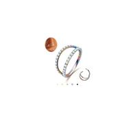 MILACOLATO G23 Titanium Nose Rings Hoops 16G 18G 20G Double Hoop Septum Click Nose Rings Lip Rook Lobe Tragus Helix Cartilage Daith Conch Earrings Clear CZ Paved Nose Piercing Jewelry for Women Men