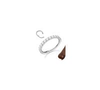 MILACOLATO G23 Titanium Nose Rings Hoops 16G 18G 20G Double Hoop Septum Click Nose Rings Lip Rook Lobe Tragus Helix Cartilage Daith Conch Earrings Clear CZ Paved Nose Piercing Jewelry for Women Men