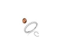 MILACOLATO G23 Titanium Nose Rings Hoops 16G 18G 20G Double Hoop Septum Click Nose Rings Lip Rook Lobe Tragus Helix Cartilage Daith Conch Earrings Clear CZ Paved Nose Piercing Jewelry for Women Men