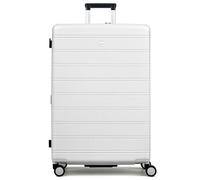 MILADA Expandable Luggage Hard shell Suitcase with 360° Spinner Wheels and TSA Lock, White, Checked Large 28-Inch