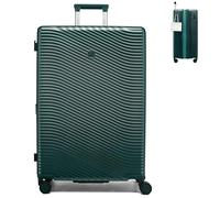 MILADA Expandable Luggage Hardshell Suitcase with 8 Spinner Wheels, TSA Lock, Lightweight & Durable for Travel, Blackish Green, Checked Large 28 inch