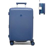 MILADA Expandable Luggage Hardshell Suitcase with 8 Spinner Wheels, TSA Lock, Lightweight & Durable for Travel, Interstellar Blue, Checked Medium 24 inch