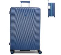 MILADA Expandable Luggage Hardshell Suitcase with 8 Spinner Wheels, TSA Lock, Lightweight & Durable for Travel, Interstellar Blue, Checked Large 28 inch