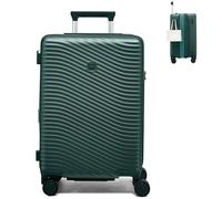MILADA Expandable Luggage Hardshell Suitcase with 8 Spinner Wheels, TSA Lock, Lightweight & Durable for Travel, Blackish Green, Checked Medium 24 inch