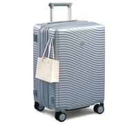 MILADA Expandable Luggage Hardshell Suitcase with 8 Spinner Wheels, TSA Lock, Water-Resistant PC Shell, Lightweight & Durable for Travel, Arctic Silver, Checked Medium 24-Inch