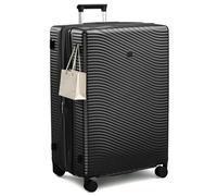 MILADA Expandable Luggage Hardshell Suitcase with 8 Spinner Wheels, TSA Lock, Water-Resistant PC Shell, Lightweight & Durable for Travel, Jet Black, Checked Large 28-Inch