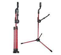 MILAEM Folding Archery Bow Stands Aluminum Alloy Recurve Bow Bowstand Holder Hanger Traditional Longbow Targets Shooting Hunting Outdoor (Red)