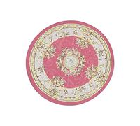 Milageto 1/12 Scale Dollhouse Carpet Woven Area Rug 15.7cm Diameter Turkish Floor Covering Pretend Play Toy Mini Floor Mat for 1/12 Scale Dollhouse