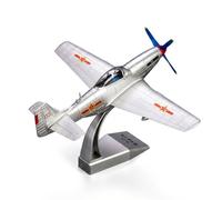 Milageto 1/48 P51 Historic Fighter Model Four- Propeller 1/48 P51 Historic Fighter Model Shiny Silver Airplane Ornament