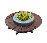 Milageto 1:64 Flower Terrace Model, Miniature Scenes, Street Buildings, Architectural Model Layout Scenario, Micro Landscape Collections, Decoration, L
