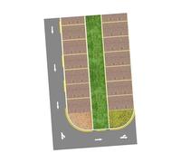 Milageto 1/64 Parking Lot Sticker 1:64 Model Car Display Accessory City Planning Demonstration Educational Teaching Aids Road Scene, 25x40cm