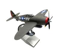 Milageto 1:72 P-47 Fighter Jet Diecast Plane Model Simulation with Display Stand Airplane Model for Livingroom Home Cafes Decorations
