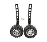 Milageto 1 Pair Children's Training Wheels Stabilizing Rollers Made of PP And Metal Frame M, Black Bracket