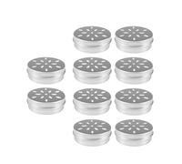 Milageto 10Pcs Dog Scent Training Aluminum Cans Dog Food Container Lightweight Round Portable Scent Work Tins with Ventilated Lids