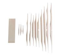 Milageto 12 Pcs Spruce Bracewood Set for Acoustic Guitar Maker DIY Parts Accessory