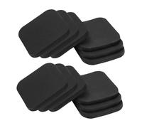 Milageto 12x Treadmill Mat Rubber Pad Portable Floor Protection Anti Vibration Mat Exercise Equipment Pad for Training Benches Washer, black