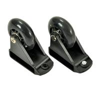Milageto 2 Pieces Ladder Leveling Casters Ladder Balance Bar Wheels Ladder Wheels for Equipment