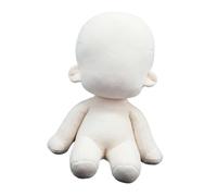 Milageto 20cm Doll Body Humanoid Stuffed Toy Sitting Stuffed Figure Toy Make Your Own Dolls for Role Play Travel Cosplay Party
