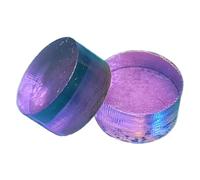 Milageto 2Pcs Clear Jump Break Cue Tip Replacement, Billiard Accessories, Repair 14.6mm Billiard Pool Cue Tip for Sports Adult, Purple