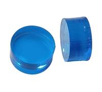 Milageto 2Pcs Clear Jump Break Cue Tip Replacement, Billiard Accessories, Repair 14.6mm Billiard Pool Cue Tip for Sports Adult, Blue