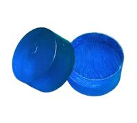 Milageto 2Pcs Clear Jump Break Cue Tip Replacement, Billiard Accessories, Repair 14.6mm Billiard Pool Cue Tip for Sports Adult, Dark Blue