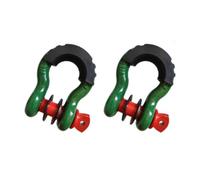 Milageto 2Pcs D Shackles with 3/4" Screw Pin Premium Easy to Use Tow Shackles Towing Winch Hooks for Truck Off Roads Trailer, Style J
