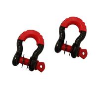 Milageto 2Pcs D Shackles with 3/4" Screw Pin Premium Easy to Use Tow Shackles Towing Winch Hooks for Truck Off Roads Trailer, Style K