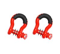 Milageto 2Pcs D Shackles with 3/4" Screw Pin Premium Easy to Use Tow Shackles Towing Winch Hooks for Truck Off Roads Trailer, Style A