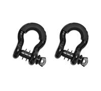 Milageto 2Pcs D Shackles with 3/4" Screw Pin Premium Easy to Use Tow Shackles Towing Winch Hooks for Truck Off Roads Trailer, Style B