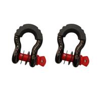 Milageto 2Pcs D Shackles with 3/4" Screw Pin Premium Easy to Use Tow Shackles Towing Winch Hooks for Truck Off Roads Trailer, Style G