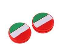 Milageto 2Pcs National Flag Tennis Shock Absorbers Damper to Reduce Racquet Vibration - Italy, 24x8mm