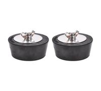 Milageto 2Pcs Pool Skimmer Plug Pool Winterizing Plug Universal Stopper Freeze Protection for Kitchen Sink Temporarily Block Outlet, 63mm