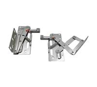 Milageto 2X Tip Out Tray Hinges Flip Down Door Support Sturdy 45 Degree Downward Flip Doors Damping Hinge for Sink Front Drawer