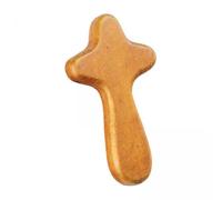 Milageto 2x Wooden Hold Your Hand Hand Cross Decorative Prayer Palm Size Holding Cross Small for Table Christmas