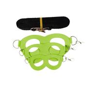 Milageto 3Pcs Hamster Harness and Leash Set, Small Animal Training Walking Vest Little Pet Traction Ropes for Hamsters Squirrels Rats, Green
