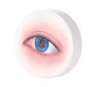Milageto 3x Lash Sponges for Practice Lash Training Sponge Accessories, Cosmetic Makeup Sponge, Eye Shaped Sponge for Starters, blue
