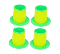 Milageto 4 Pieces Stretch Wrap Dispenser Shrink Wrap Handle Pallet Packing Manual Hand Saver Shrink Dispenser for Warehouses, 50mm, Green yellow