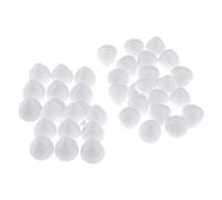 Milageto 40x 35mm White Polystyrene Foam Craft Drops for Stocking Flower DIY