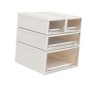 Milageto 4Pcs 1:6 Scale Dollhouse Drawer Storage Box Scene Mini Decoration