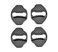 Milageto 4Pcs Car Door Lock Protection Guard Decoration Vehicles Accessory Car Door Lock Buckle Protector Cover Cars Doors Latch Cover, stripe