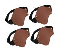 Milageto 4Pcs Motorcycle Shoe Protectors Motorcycle Shifter Pad, Portable Easy to Use Anti Falling Shoe Cover Pads, brown