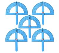 Milageto 5Pcs DIY Handmade Angle Rulers Education Model Building Project Teaching Props Physics Kits Toy with 0-180 Degrees for Kids