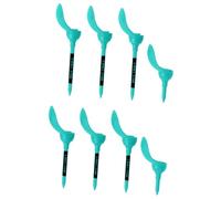 Milageto 8 Pieces Petal Shape Golf Tees Practicing Compact Stable Golf Ball Holder Supplies for Outdoor Beginners Competition, blue